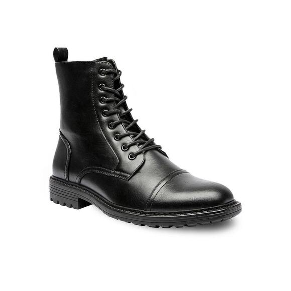 Nick Graham Men\'s Brave Cap Toe Combat Boots Men\'s Shoes Size 8.5 us Black main image 5